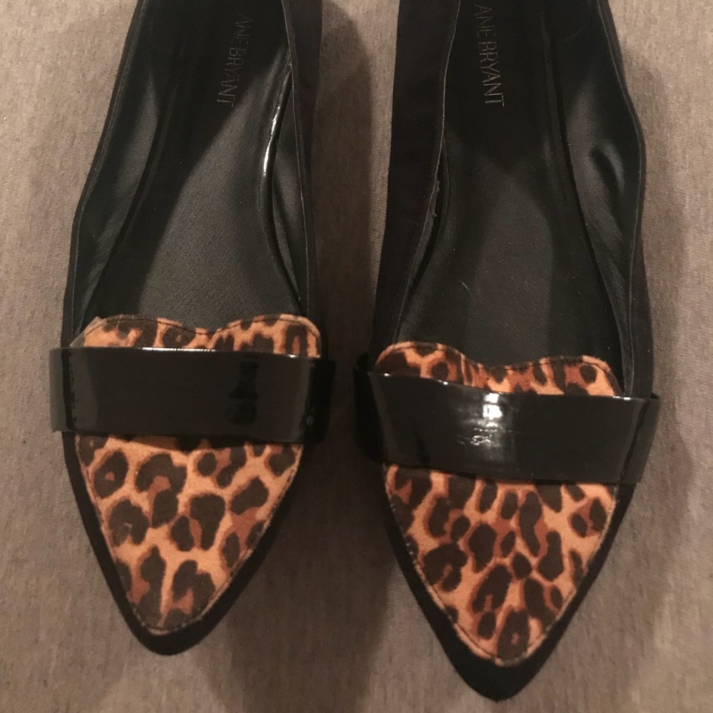 Lane Bryant Cheetah Flats Size 10W